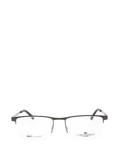 Chesterfield Rectangle-frame Glasses In Grey