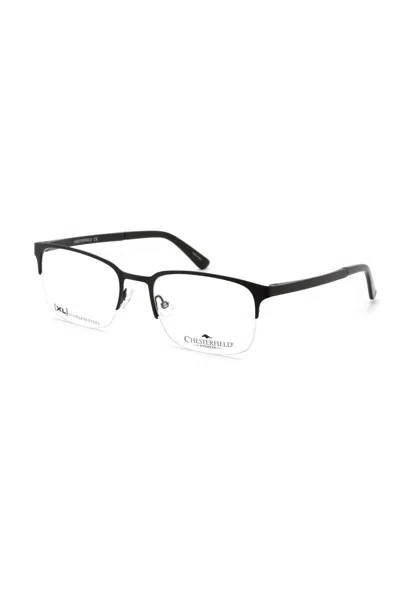 Chesterfield Rectangular Eyeglasses 55mm In Black
