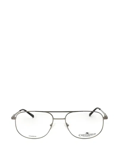 Chesterfield Titanium Pilot-frame Glasses In Gray