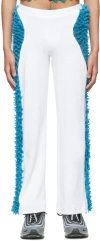 Chet Lo Blue & White The Ray Lounge Pants In Blue/ivory