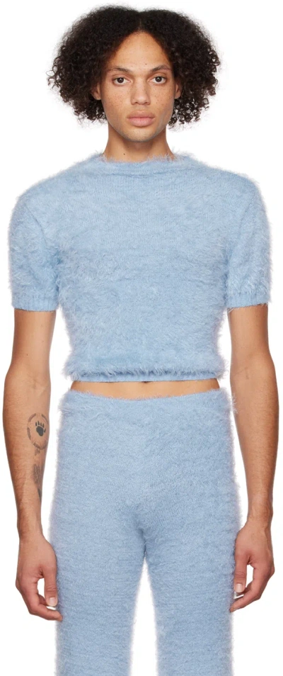 Chet Lo Ssense Exclusive Blue Mammoth Sweater In Baby Blue