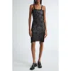 Chet Lo X Sanrio Hello Kitty® Spike Knit Sweater Dress In Black/ White