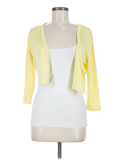 Pre-owned Chetta B Cardigan Sweater In Yellow