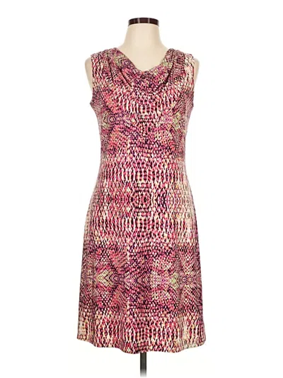 Pre-owned Chetta B Casual Dress In Burgundy