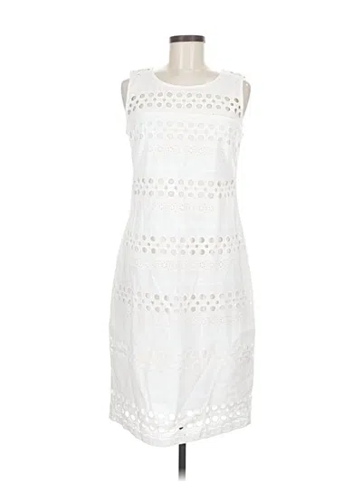 Pre-owned Chetta B Casual Dress In White
