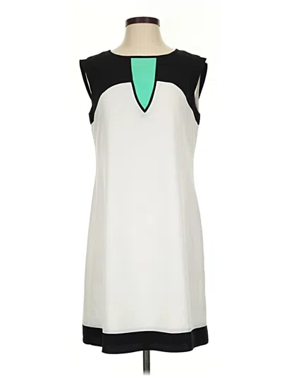 Pre-owned Chetta B Casual Dress In White