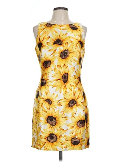 Pre-owned Chetta B Casual Dress In Yellow