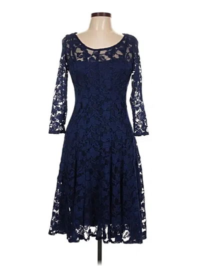 Pre-owned Chetta B Cocktail Dress In Blue