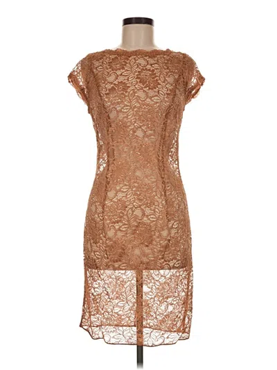 Pre-owned Chetta B Cocktail Dress In Brown