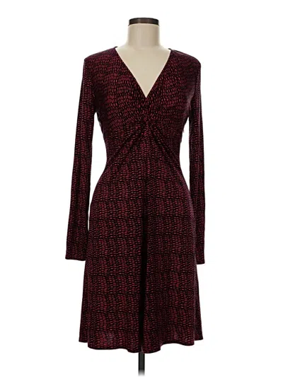 Pre-owned Chetta B Cocktail Dress In Burgundy