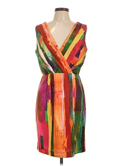 Pre-owned Chetta B Cocktail Dress In Orange