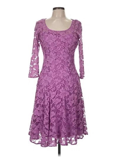 Pre-owned Chetta B Cocktail Dress In Purple