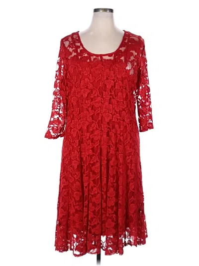 Pre-owned Chetta B Cocktail Dress In Red