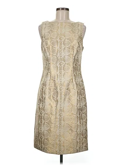 Pre-owned Chetta B Cocktail Dress In Tan