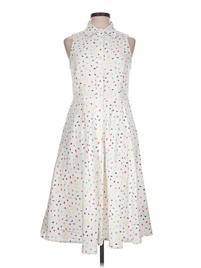 Pre-owned Chetta B Cocktail Dress In White