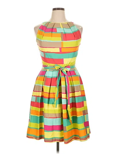 Pre-owned Chetta B Cocktail Dress In Yellow