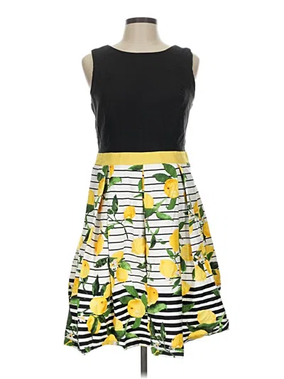Pre-owned Chetta B Cocktail Dress In Yellow
