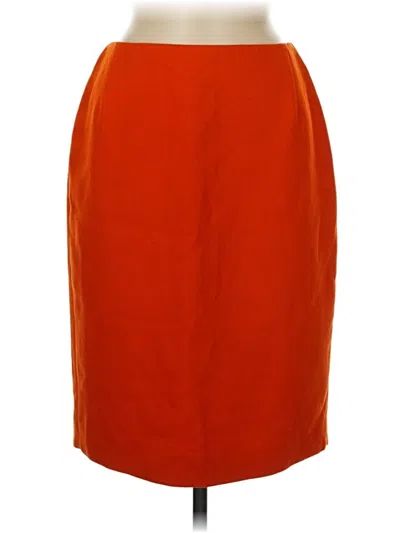 Pre-owned Chetta B Formal Skirt In Orange