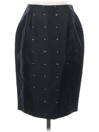 Pre-owned Chetta B Silk Skirt In Black