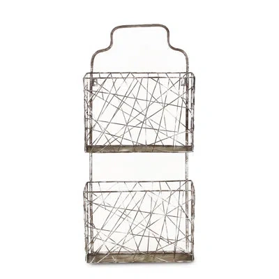 Cheungs 13.25" X 28.5" X 4.25"wall Hanging Organizer In Black