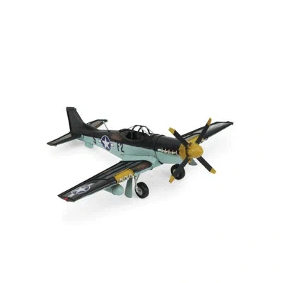 Cheungs 1940's P.51 Fighter Model Plane In Blue