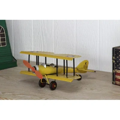 Cheungs British 1933 Avro Tutor Biplane In Yellow
