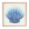 Cheungs Coralia Sea Shell Wood Wall Art In Blue