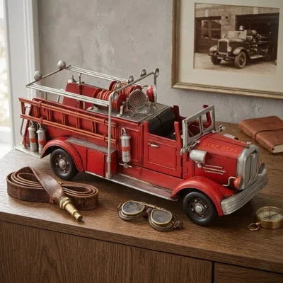 Cheungs Decorative Fire Engine In Red