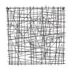 Cheungs Large Black Square Abstract Metal Wall Art In Black