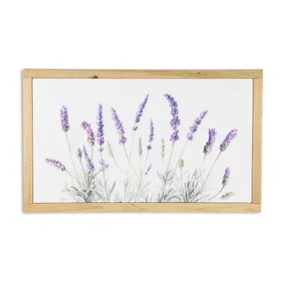 Cheungs Lyulia Flowering Lavender Bouquet Wood Wall Art In Purple