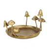 Cheungs Qinrie Cast Iron Catchall Mushroom Decorative Tray In Yellow