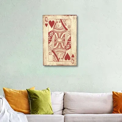 Cheungs 'queen Of Hearts' Print On Wood