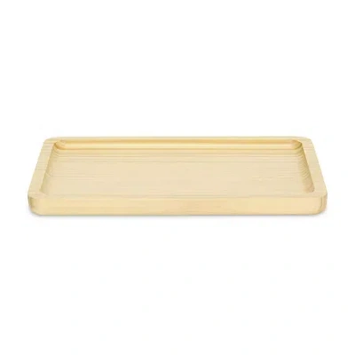 Cheungs Rectangular Natural Wood Glossy Decorative Tray In Brown