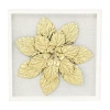 Cheungs Vita Framed Elegant Flower Metal Wall Art In Yellow