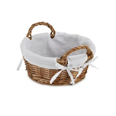 Cheungs Willow Wood Basket In Brown