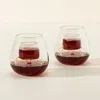 Chevalier Collection Stemless Fountain Aerating Wine Glasses Set In Transparent