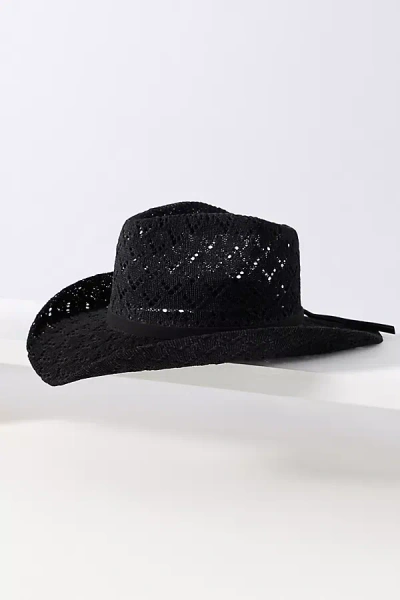 Cheveux Corp. Crochet Belted Rancher In Black