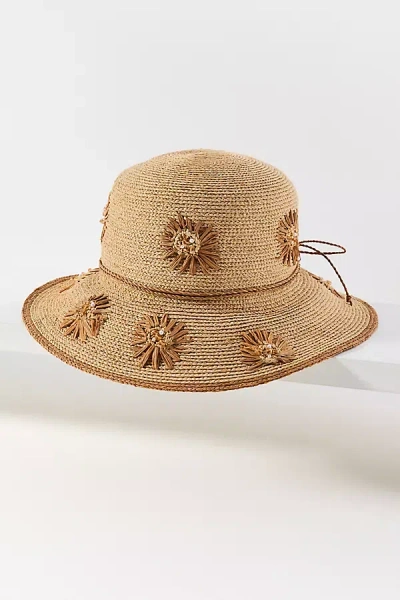Cheveux Corp. Raffia Bucket Hat In Sand