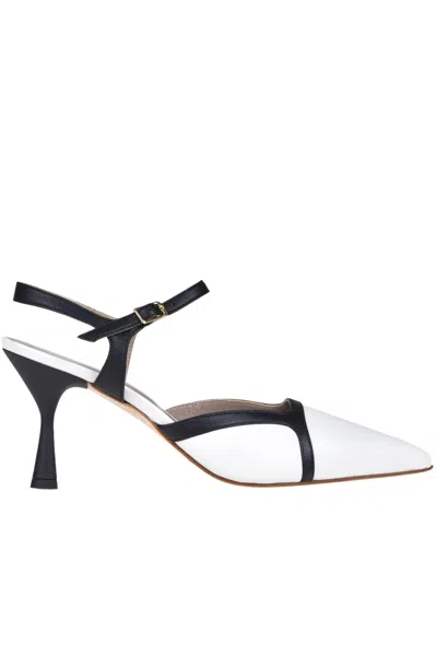 Cheville Leather Slingback Pumps In White