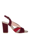 Cheville Woman Sandals Plum Size 8 Leather