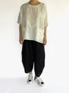 Cheyenne Linen Drawstring Pants In Black