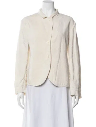 Pre-owned Chez Vidalenc Linen Jacket In Neutral