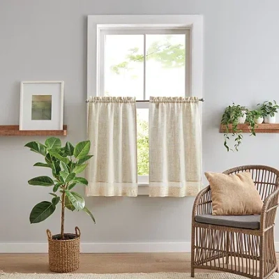 Chf Bridget 2-pc. Rod Pocket Window Tier In White