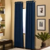 Chf Cameron Grommet Top Light-filtering Single Curtain Panel In Blue