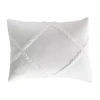 Chf Chenille Lattice Pillow Sham In White