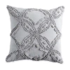 Chf Chenille Square Throw Pillow In Gray