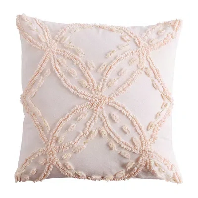 Chf Chenille Square Throw Pillow In Neutral