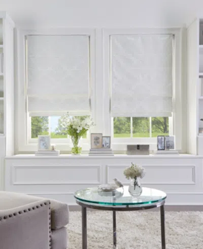 Chf Damask 27" Window Shade In Ivory