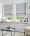 Chf Damask 27" Window Shade In Silver