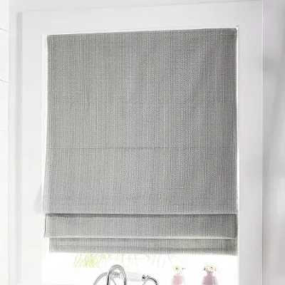 Chf Jolie Cordless Room Darkening Roman Shade In Gray